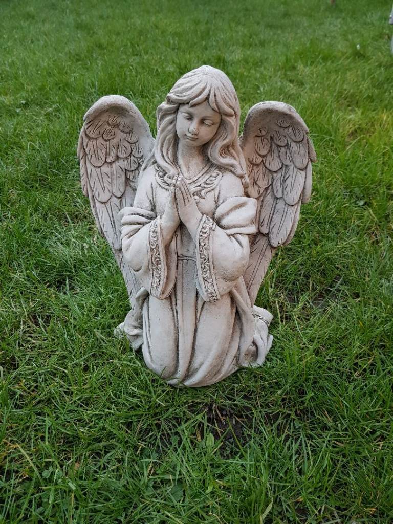 image for Praying Angel stone statue,garden ornament