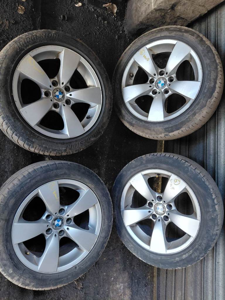 BMW 5 E60 / E61 2007-11  ALLOY WHEEL SET w. TYRES , 225/50Z R17	, 6762001  ,  71/2Jx17 EH2 IS20