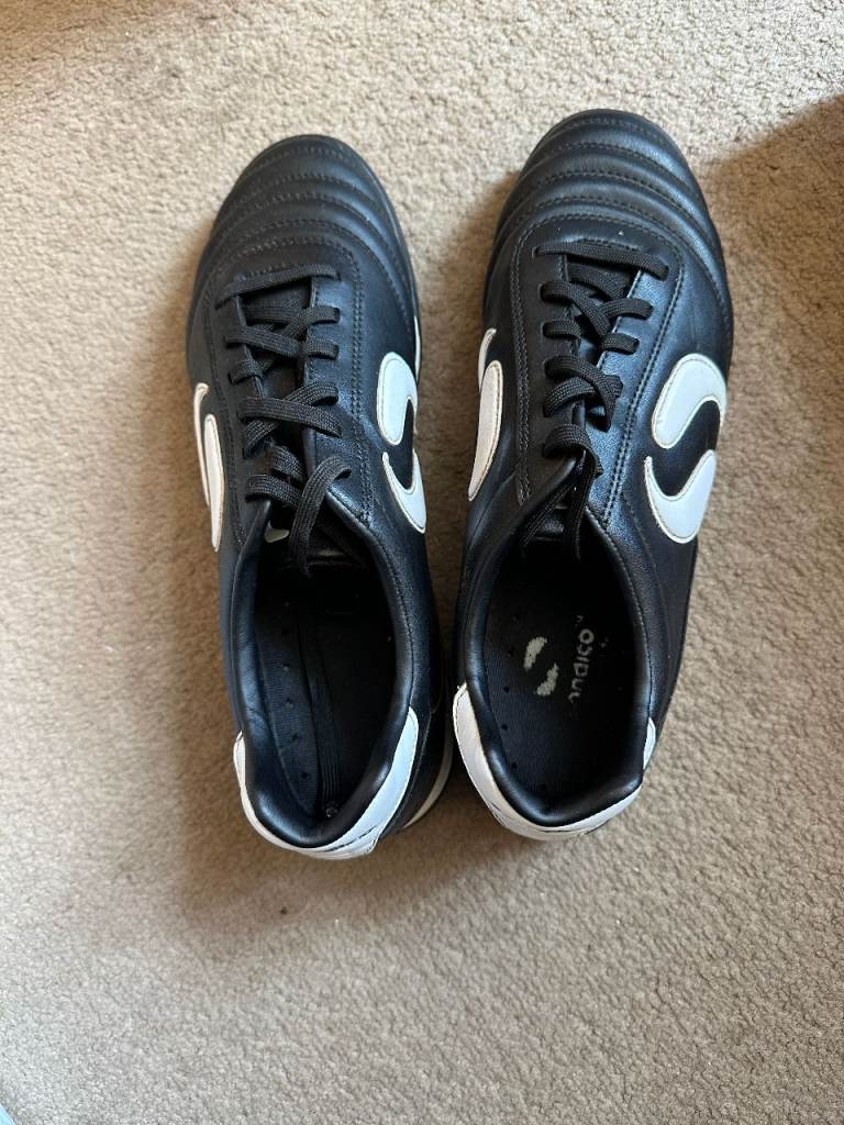 Sondico Strike Soft Ground Football Boots and shin guard and Long Addidas socks 