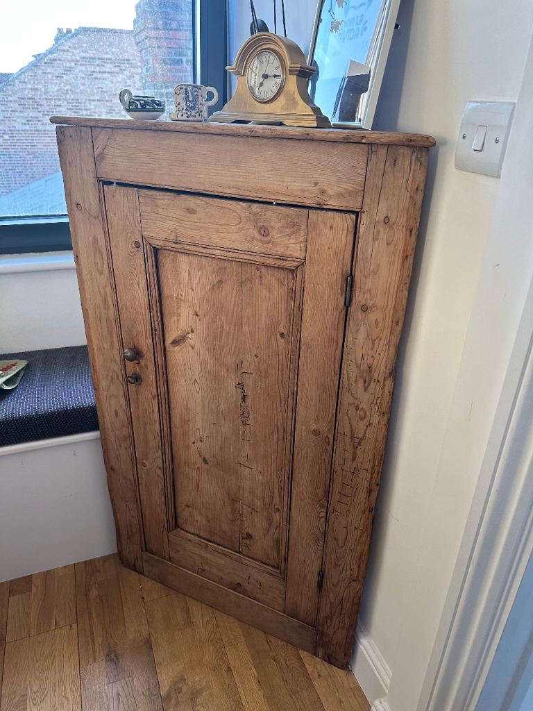 Solid Wood Corner Cabinet - Good Condition