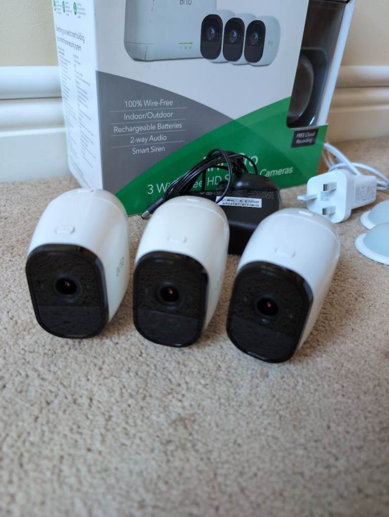 Arlo Pro 3 Wire-Free HD Security Cameras, Indoor and Outdoor