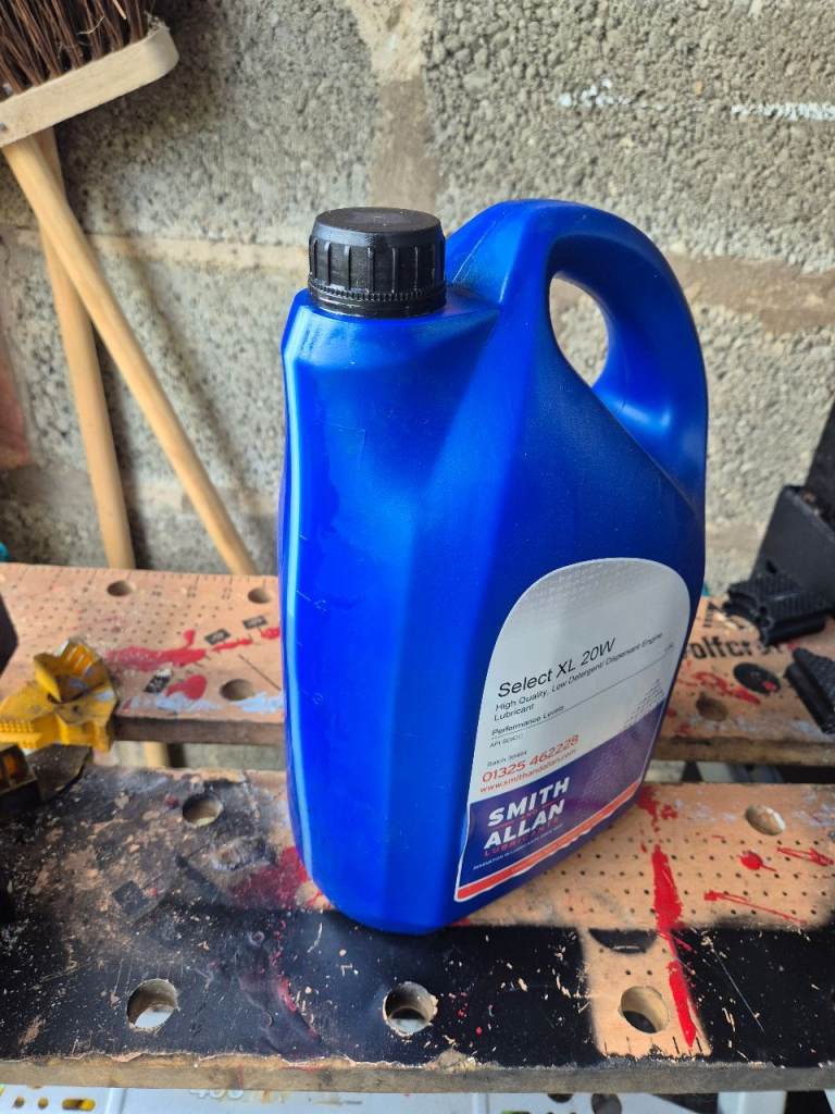Vintage motorcycle SAE20 weight engine mineral oil 
