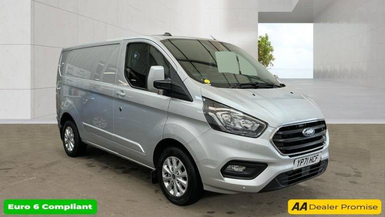2021 Ford Transit Custom Silver 2.0 280 EcoBlue Limited van, 49,800 miles, Euro 6, 6-Speed manual...