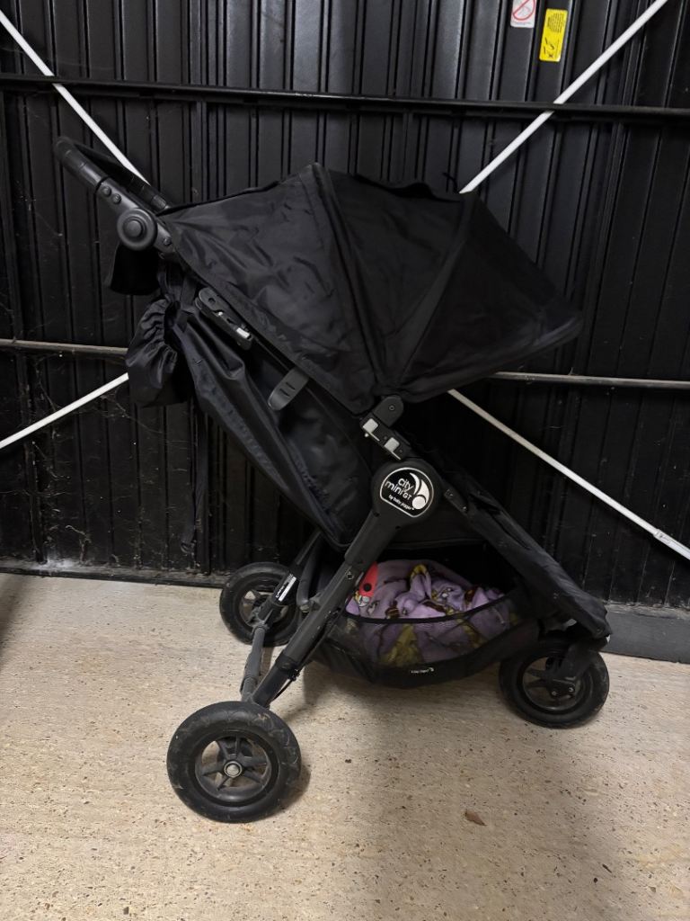 City mini jogger GT kids pram & John Lewis manic mountain body/foot muff