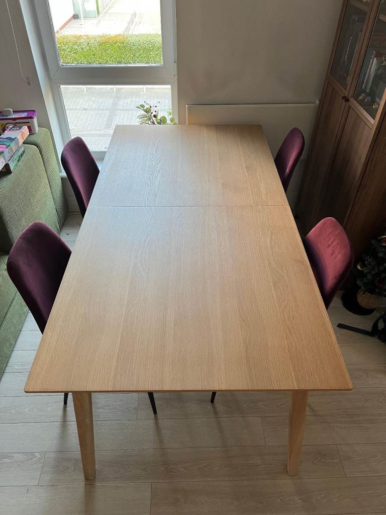 John Lewis Extendable Oak Dining Table – Light Wood, As Good As New