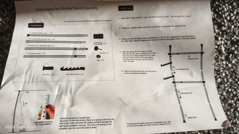image for Metal Clothes stand used