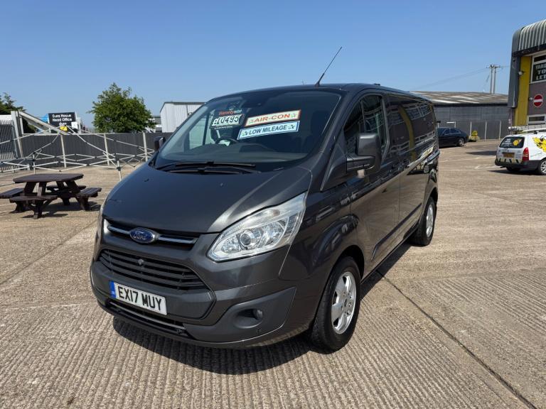 2017 FORD TRANSIT CUSTOM LIMITED 2.0 TDCi 130ps LOW ROOF SWB PANEL VAN IN GREY