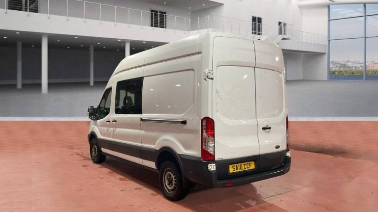 2016 16 FORD TRANSIT 2.2 TDCI 350 7 SEAT CREW VAN NO VAT L3 H2 EURO 5 (125 PS) D