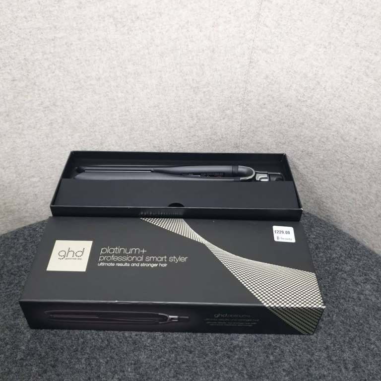 image for NEW Ghd Platinum+ Styler Professional Smart Hair Straighteners Wishbone Hinge Ultra Gloss Plates