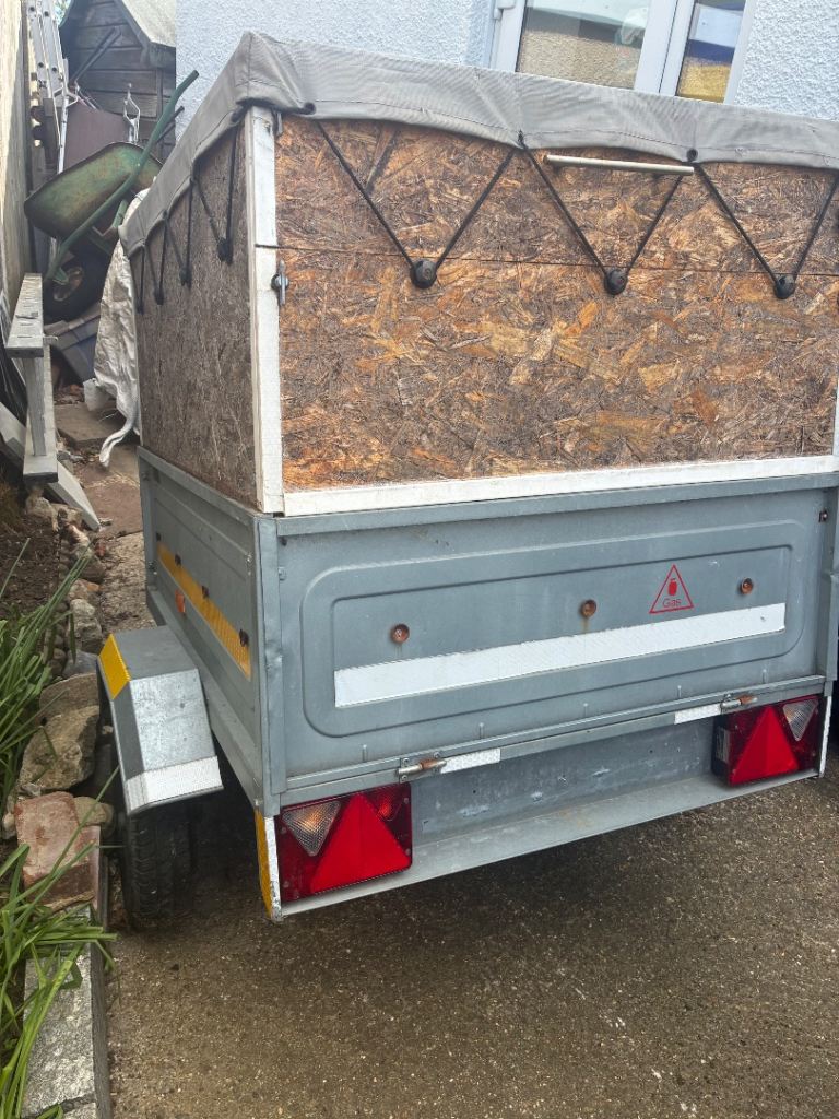 Small galvanised trailer