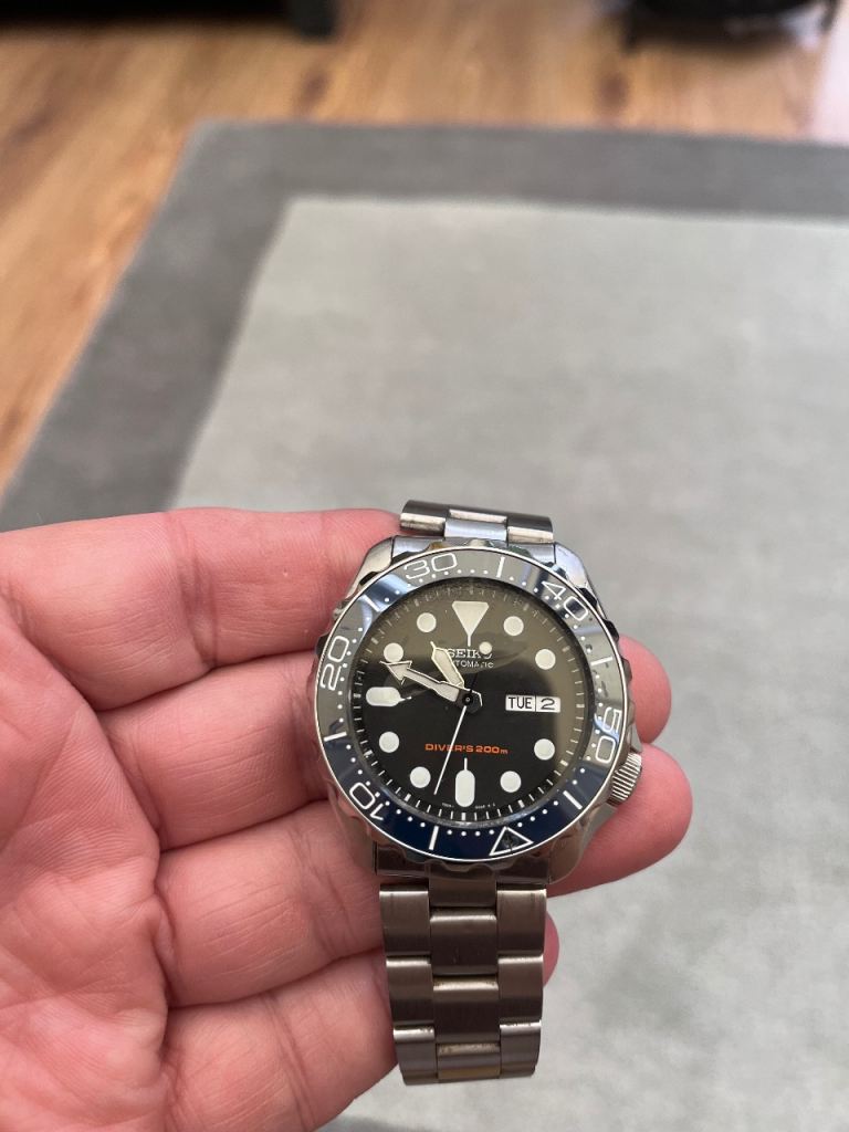 Seiko Automatic Dive Watch – Silver, Good Condition