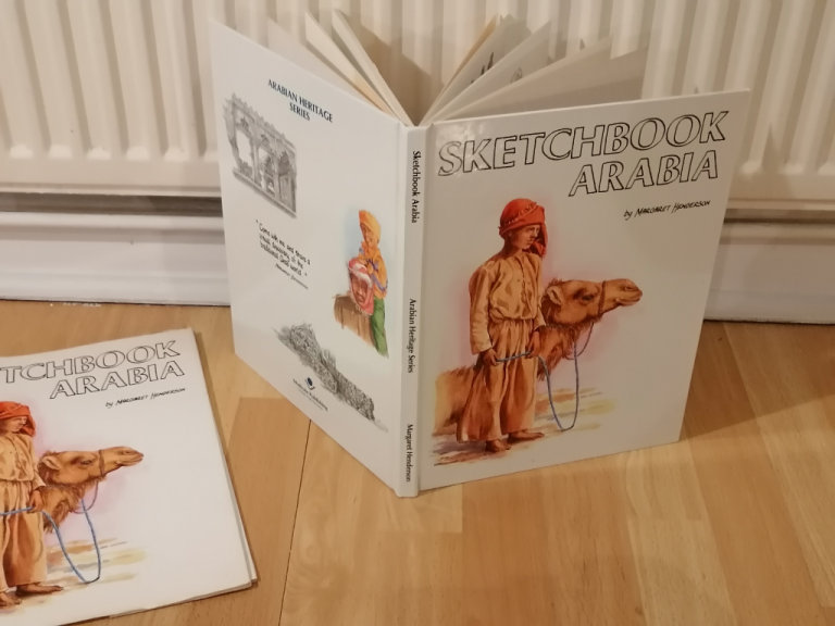 80's Premier Edition SKETCHBOOK ARABIA. Arabian Heritage Series. Margaret Henderson. Hardback 