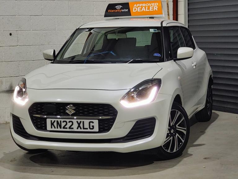 SUZUKI SWIFT; 1.2 PETROL HYBRID; 82BHP; SZ-L; 5 DOOR; MANUAL; WHITE; 57.9 MPG;