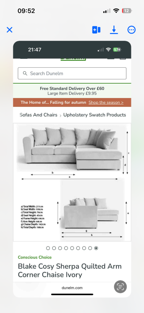 Teddy bear fabric small coner sofa 