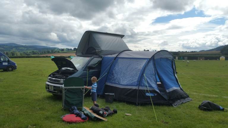 Drive away van awning