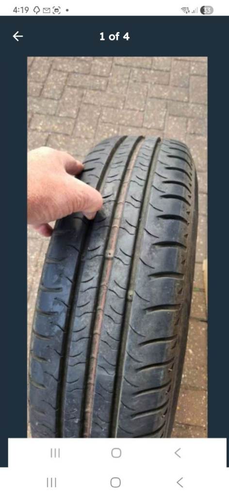New 185 14 C commercial tyre on Talbot Express rim