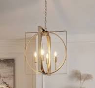 Brushed brass four light chandelier ceiling light from Next for sale