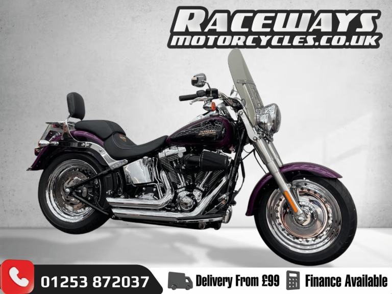HARLEY-DAVIDSON FAT BOY SOFT TAIL, 1690cc, 2016 66 PLATE, 17,434 MILES, PURPLE