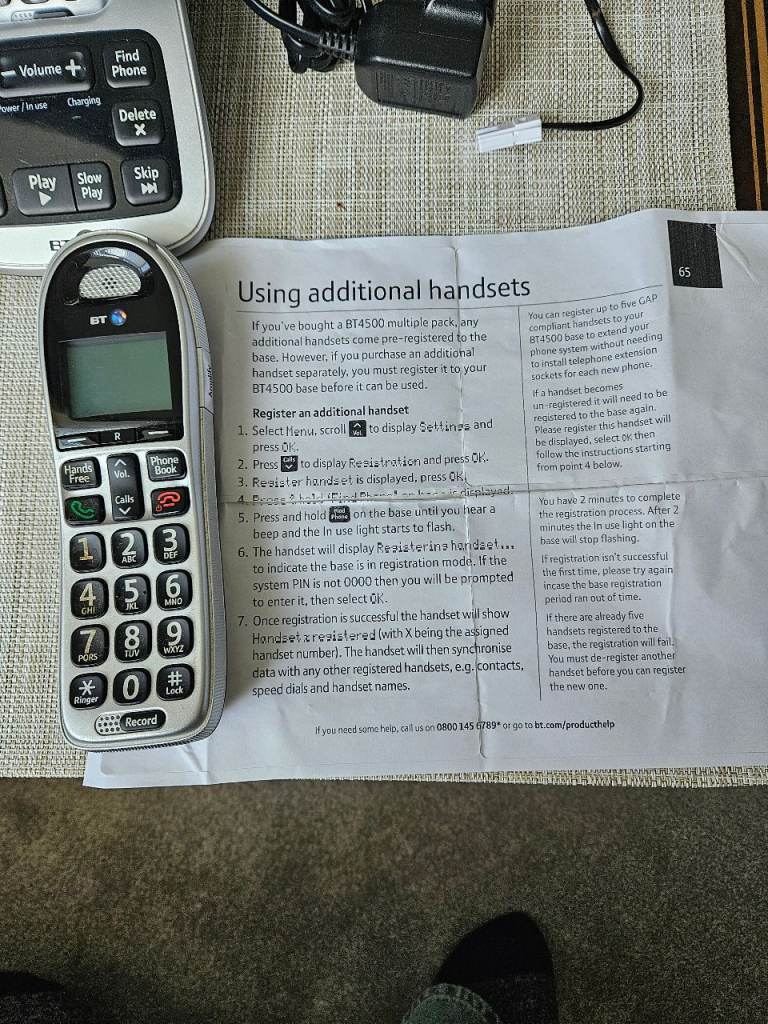 BT Big Button Cordless Phone with Answering Machine