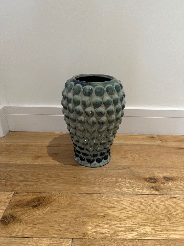 Duck egg/ shades of teal vase