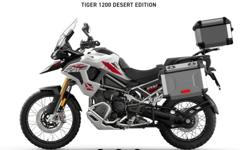 Stunning Pre-Registered 2026/76 Triumph Tiger 1200 Desert Edition Motorcycle 