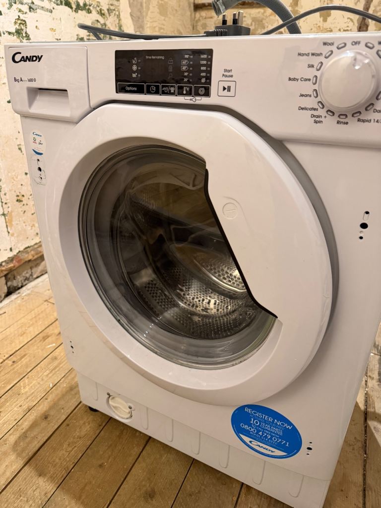 CANDY Integrated Washing Machine | 8 kg | 1600 Spin