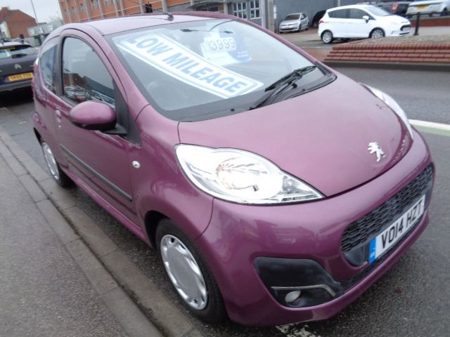 2014 Peugeot 107 1.0 Active 3dr LOW Nileage HATCHBACK Petrol Manual