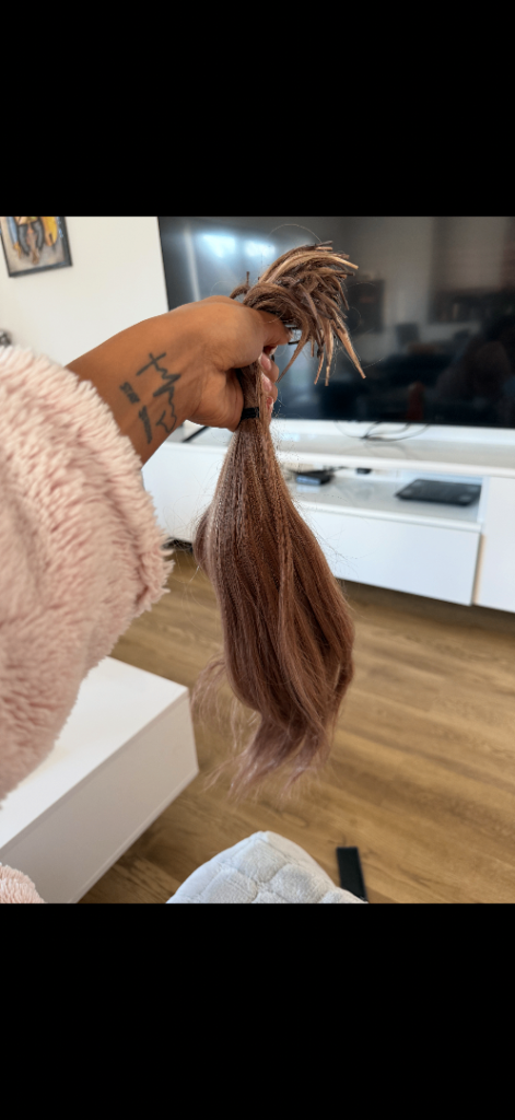 Micro ring human hair extensions