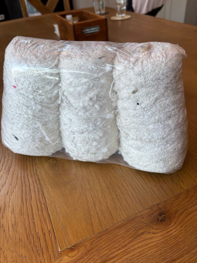 Machine knitting wool