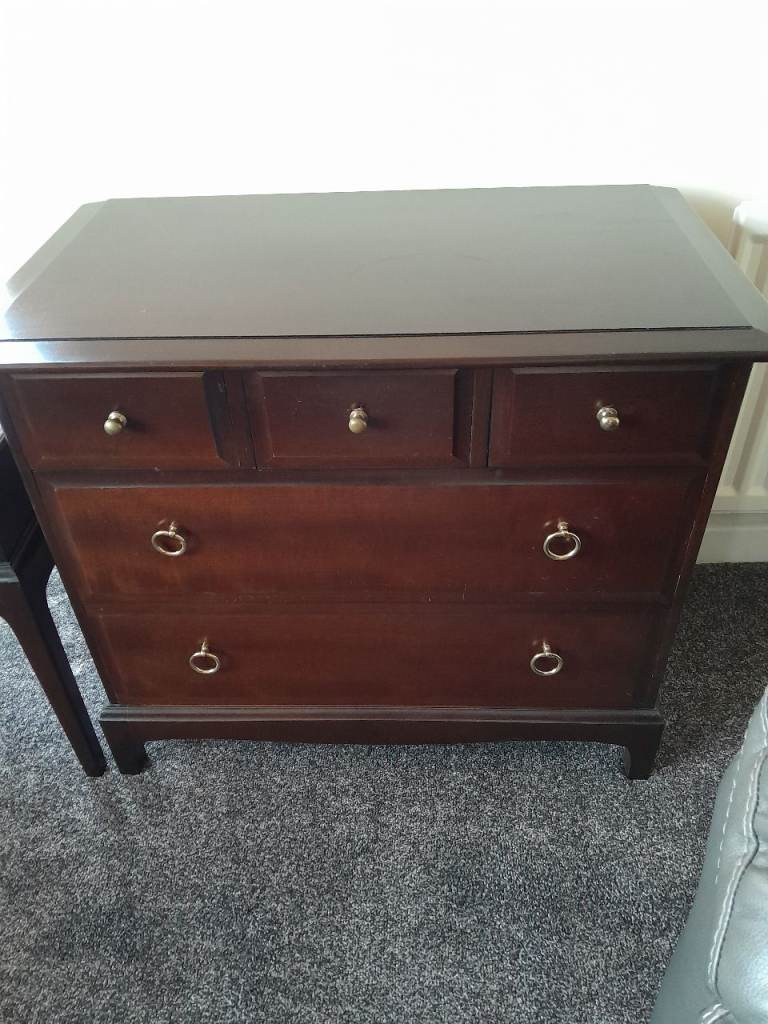 image for Stag drawers and bedside table