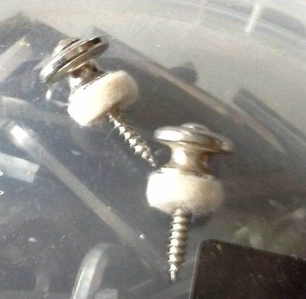 Vintage 1960s Gibson strap buttons Les Paul Custom