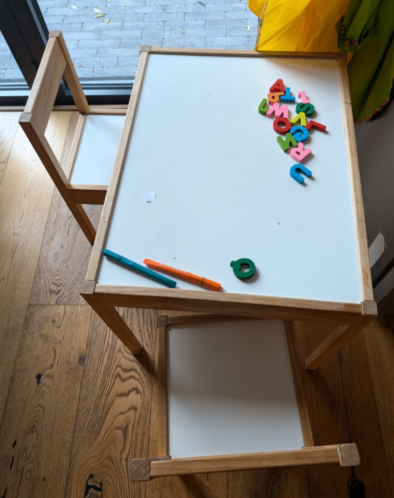 IKEA LATT kids table and chairs