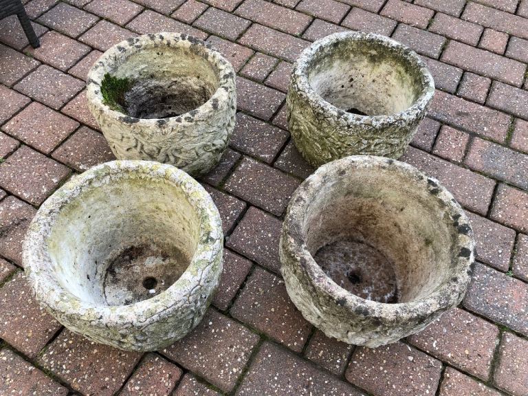 4 Ornate Garden Platers