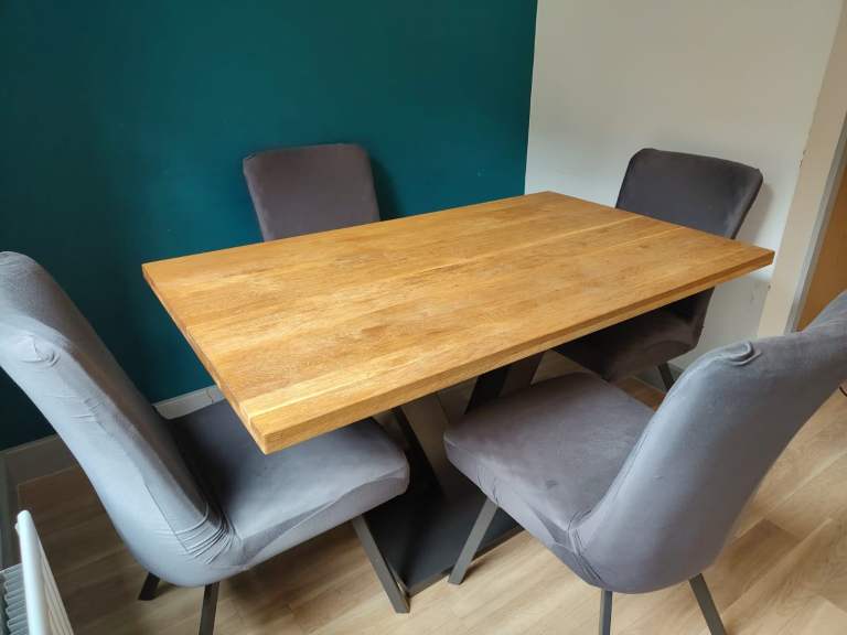 Furniture Village Earth Collection Dining Table and Chairs