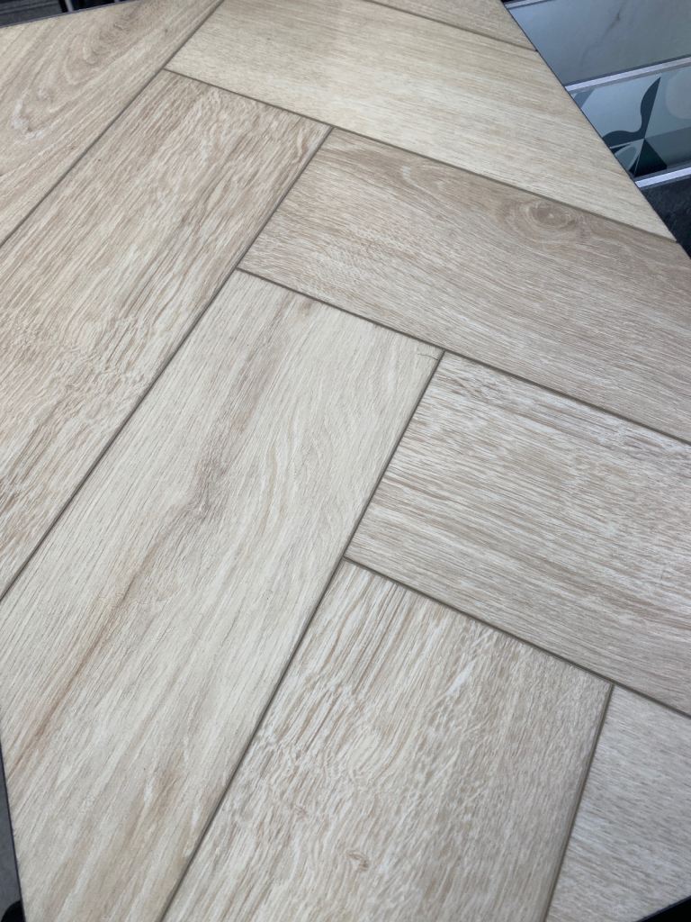 Brand new herringbone vinyl click flooring 