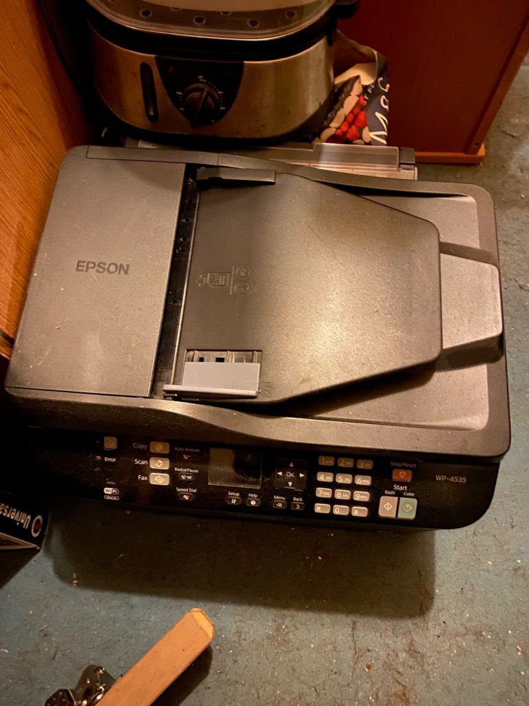 Epson WorkForce Pro WP-4535DWF multifunction inkjet printer.