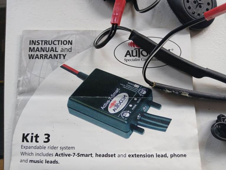 Motorcycle intercom. 