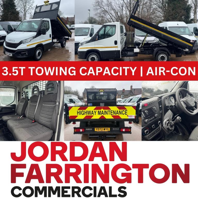 2023 IVECO DAILY RWD SRW SINGLE CAB STEEL BODY TIPPER WITH AIR-CON + CRUISE