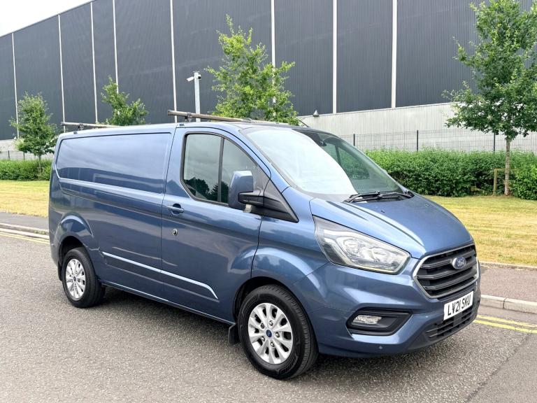 2021/21 FORD TRANSIT CUSTOM LIMITED 2.0 TDCI 170 PS AUTOMATIC-L1 SWB-CHROME BLUE