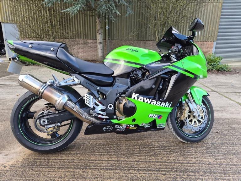 2002 02 KAWASAKI ZX-12R NINJA 1200 HYPER SPORTS TOURER ZX12R ZX1200 GREEN CLEAN
