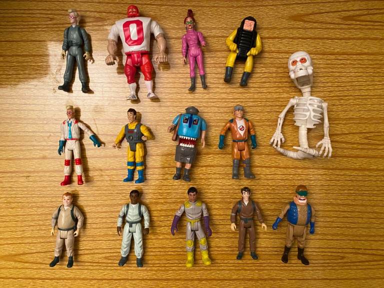 Large Collection of 1980's Vintage Kenner The Real Ghostbusters figures