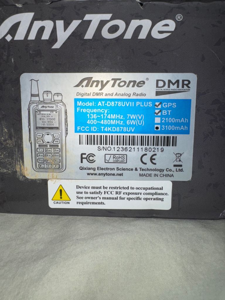 image for Anytone transceiver 