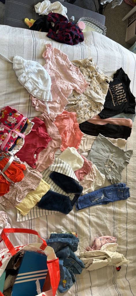 Bundles of clothes 