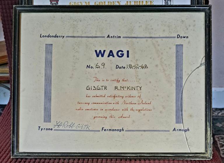 Vintage Ham Radio certificates