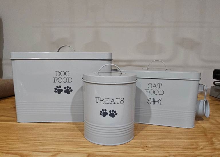 Dog & Cat Food Storage Tin