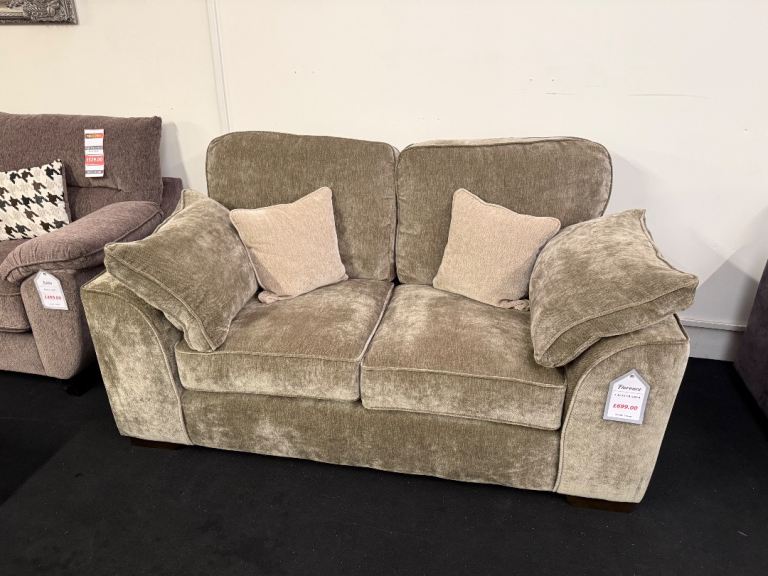 2 seater sofa fabric was £699 now £399