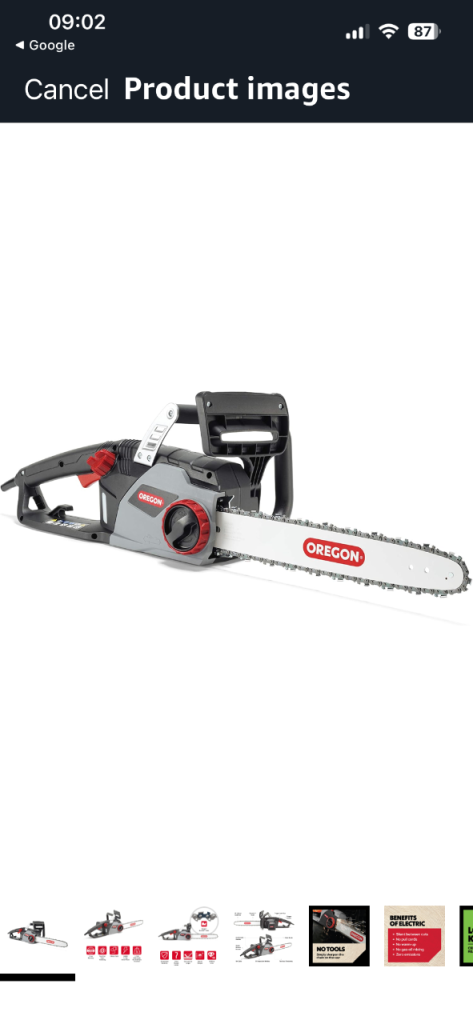 Wanted electric chainsaw 