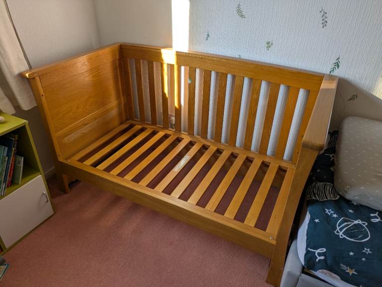 Mamas and Papas famiglia cot bed - solid oak wood