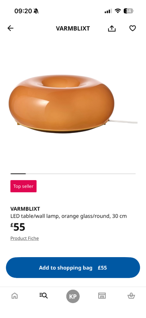 image for Ikea wall lamp