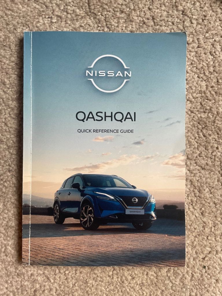 Nissan Qashqai 2022 onwards, quick reference Guides